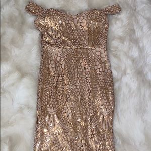 Gold ball gown